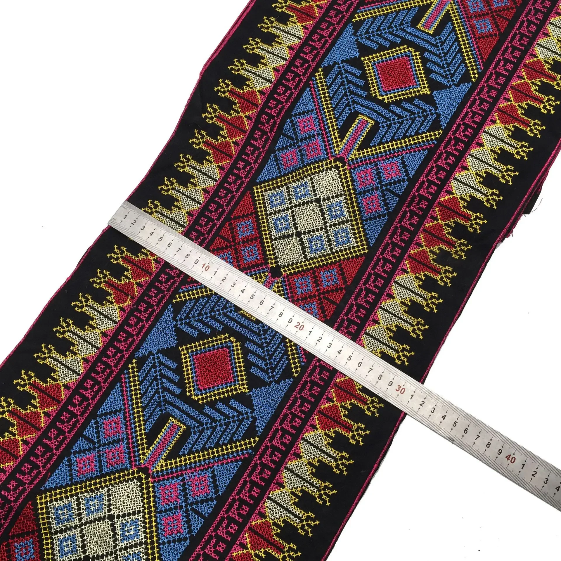 Ethnic Trims Geometric Ribbon, DIY Sewing Dress Decoration, 1Yards