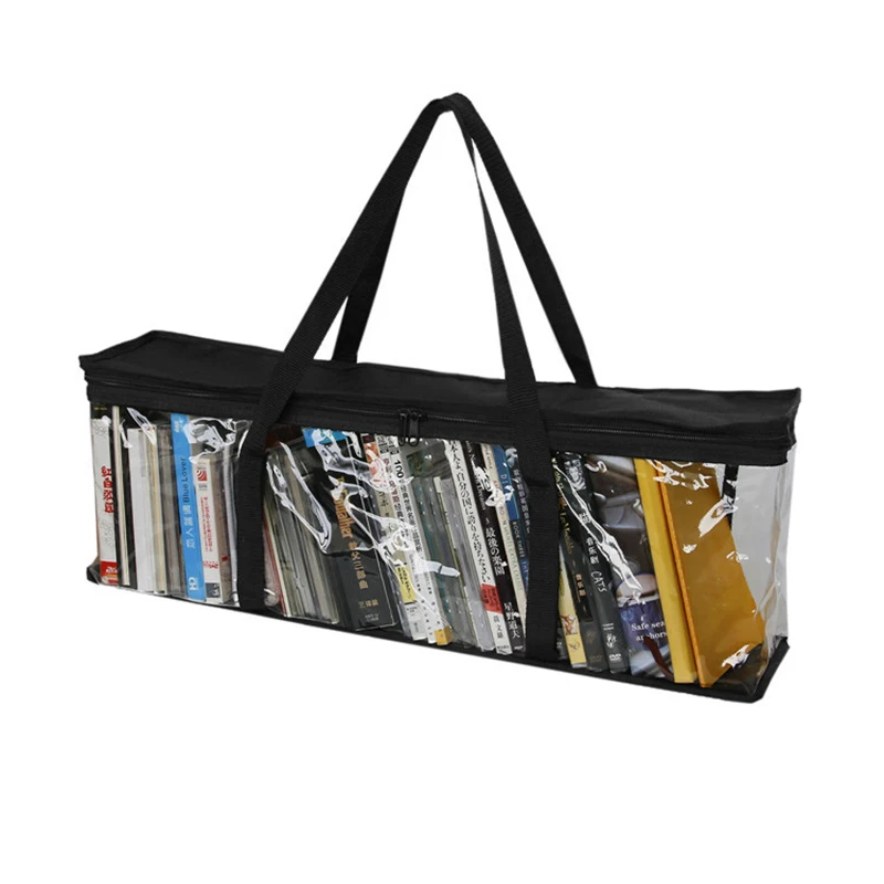 Clear DVD Storage Bags Portable DVD Media Storage Bags Dustproof Waterproof Convenient Travel Case for Media, Video Games