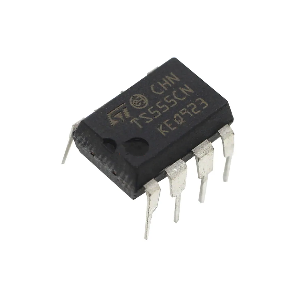 5PCS TS555CN 555 DIP8 ST IC, TIMER LOW POWER CMOS NEW