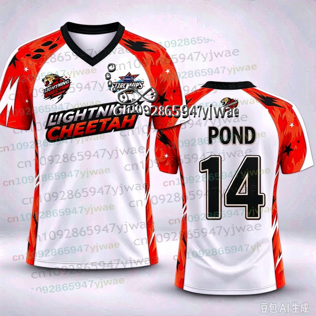 Thailand GMMTV Starlympics 2026 Trikot 3D-Druck Sportshirt Uniform Atmungsaktives T-Shirt Top für E-Sport-Fans Erwachsene/Kinder Set T-Shirt – Detail 9