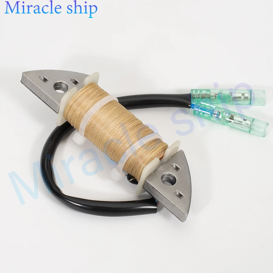 63V-85520 Generator Charging Coil for Yamaha 2 Stroke 9.9HP 15HP Boat Engine Parts Outboard Motor 63V-85520-00 63V-85520-01 view 5