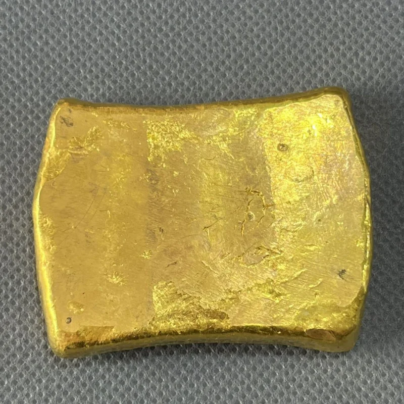 Copper-Plated Gold Gold Ingot Yongzheng Seven-Year-Made Very Gold Ingot Early Gold Ingot Pure Copper Gold-Plated Gold Ingot Gold