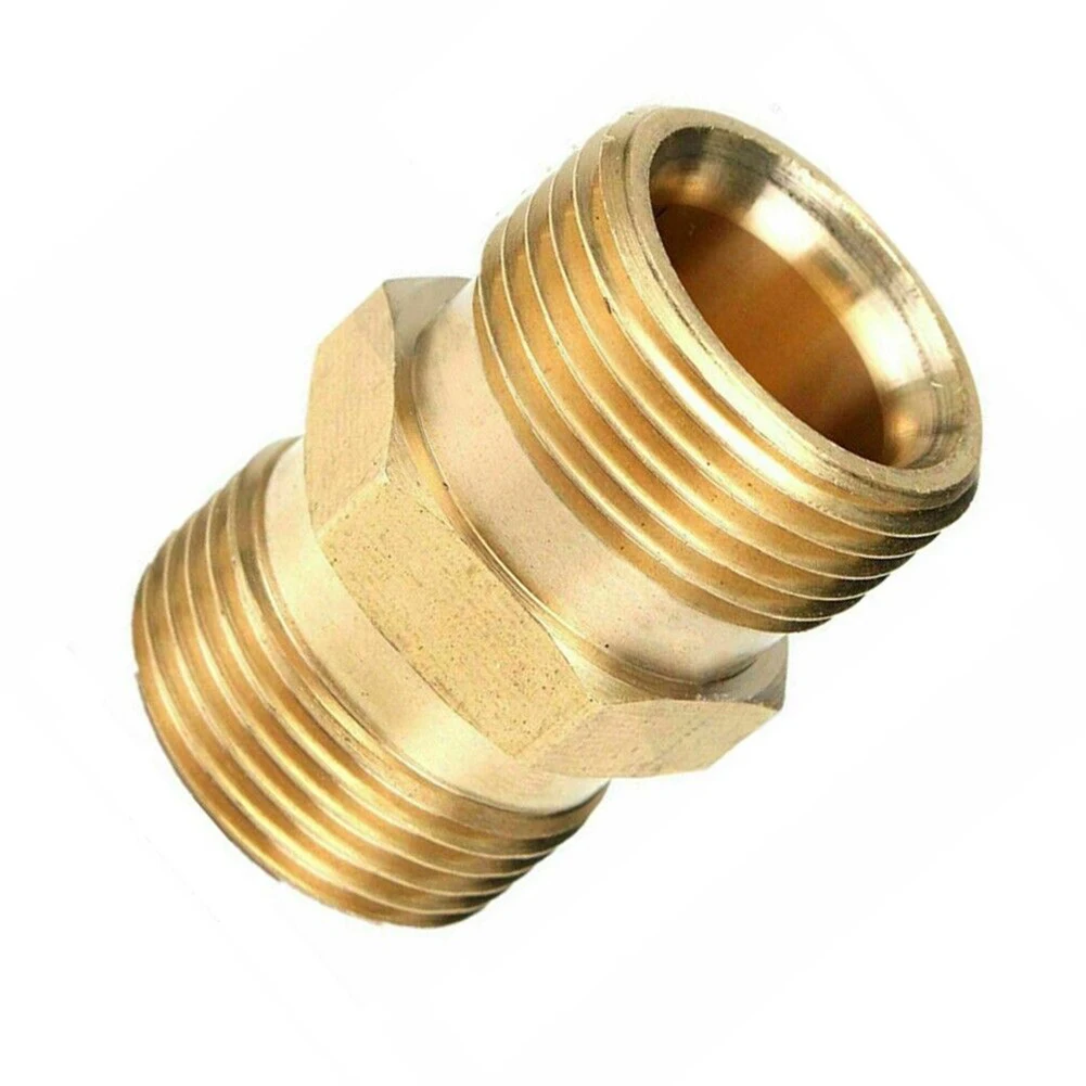 

Brand New M22/15mm Male Adapter Male Adapter Gold M22/15mm Pitchabout 1.5mm Power Pressure Washer Pump Hose Outlet