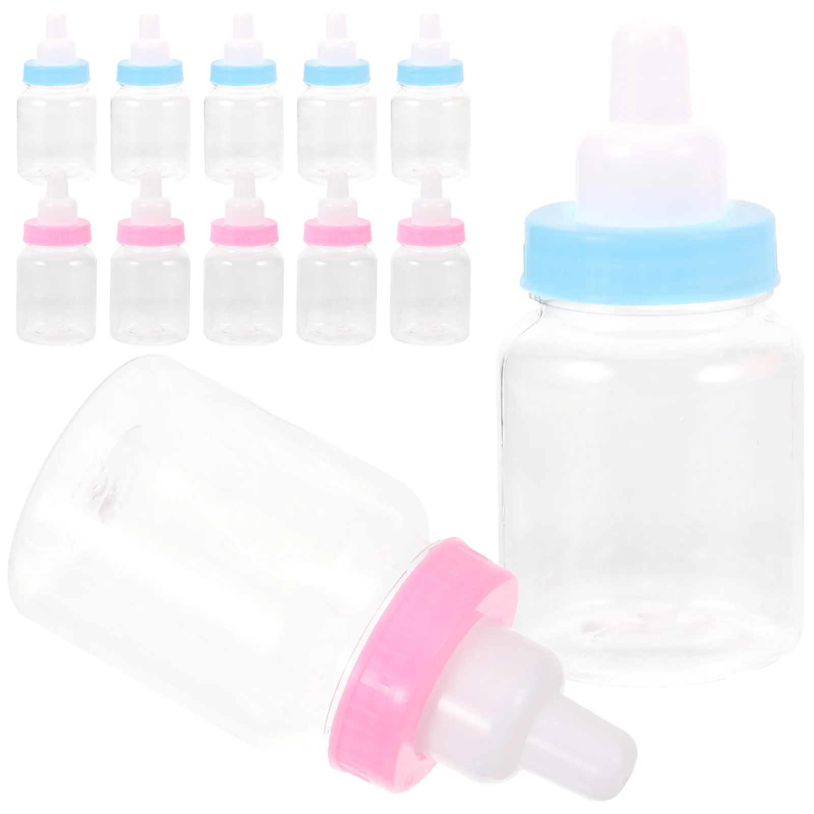 12 Pcs Feeding Bottle Decorative Candy Baby New Born Bottles for Shower Mum Gifts Mini Wedding