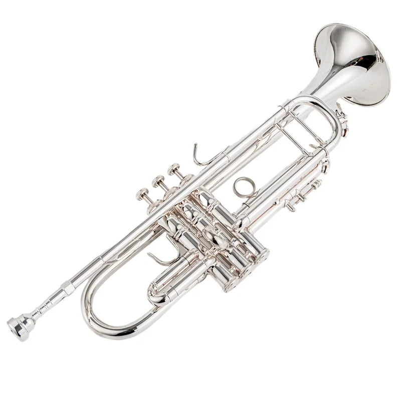 

Stradivarius 190s-37 50th Anniversary Silver Trumpet Pipe Flat Instrument Brass Strudents Instrumentos Musicales Profesional