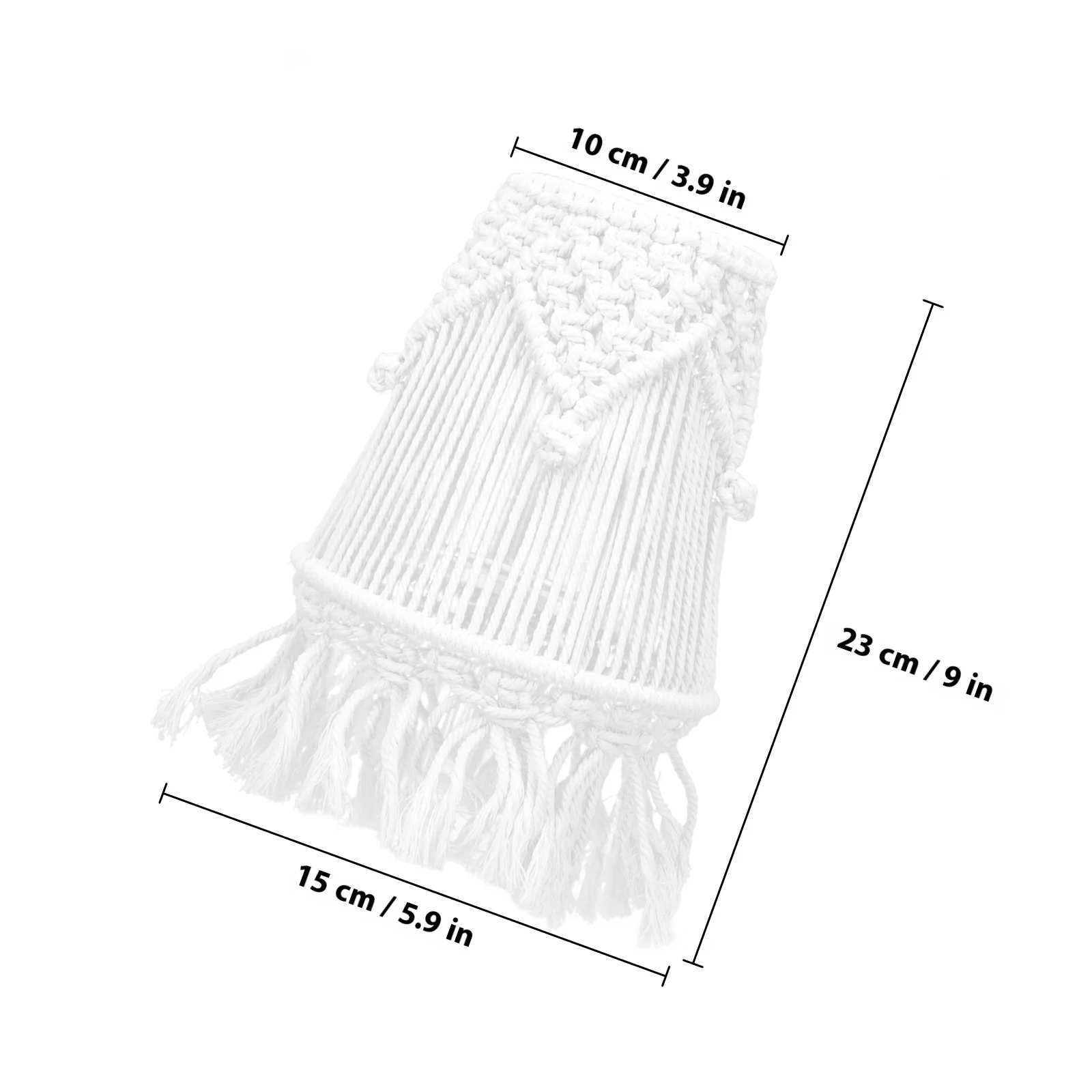 القطن حبل غطاء مصباح مكرامية المنسوجة لطاولة السقف السرير غطاء خفيف داخلي بوهيميا نمط مصباح منزلي ديكور