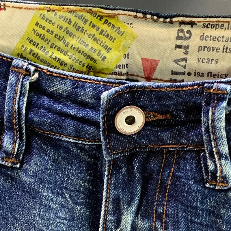 High Street Fashion Brand Retro Washed Jeans Men's Loose Wide Leg Leisure Street Handsome Hip Hop Versatile Harem Pants