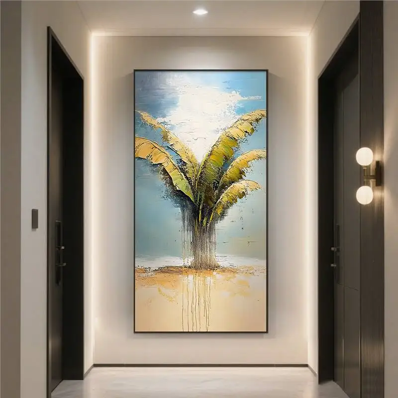 

Чистая ручная роспись входной входной подвесной окрашенный коридор пальмового дерева