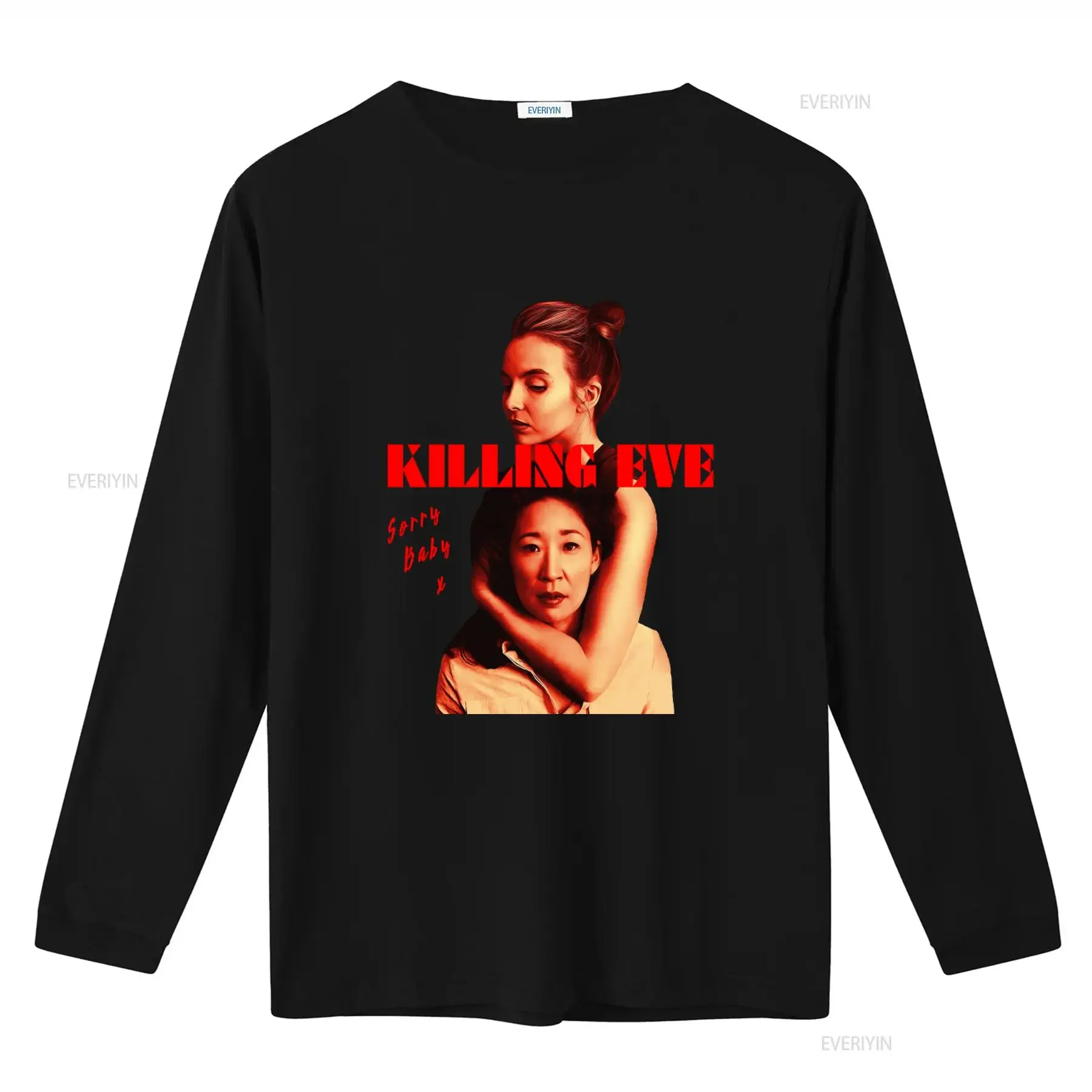 Killing Eve Crewneck T Shirt Movie Jodie Comer Villanelle Sandra Oh Phoebe Waller Bridge Perfect Birthday for Her vintage