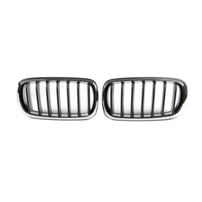 

Car Front Kidney Grille Chrome&Black for-BMW X5 X6 F15 F16 F85 F86 M Sport 2013-2017 51117294485 51117294486