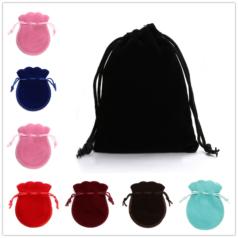 

10pcs Velvet Bag 9*12mm Jewelry Gift Display Packing Bags colorful foe birthday gift bags dropshipping suppliers