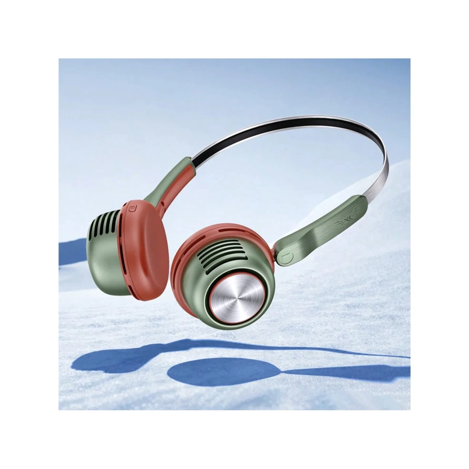 2024 เครื่องปรับอากาศแบบสวมใส่ Super Cool ใหม่ 720 °   พัดลมแขวนคอหมุนได้พัดลมไอเย็นแบบพกพาพัดลมคอไร้ใบพัดพร้อมเกียร์ 5 อัน