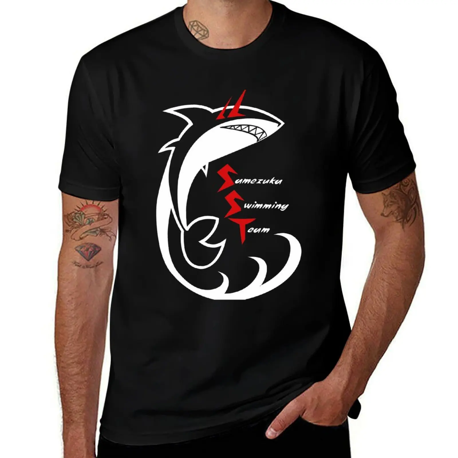 

Samezuka swim team logo T-Shirt anime tshirt shirts graphic tee affliction shirts cotton t shirt men