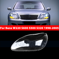 Kamshing Headlight Lens Cover For Mercedes-Benz W220 S600 S500 S320 S350 S280 1998-2005 Headlamp Lampshade Glass Lamp Shell