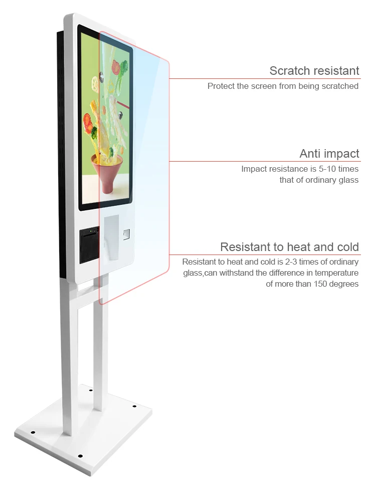 Fast Food 24 27 32 inch POS Touch Screen Self checkout Machine Self Service Payment Order Kiosk for KFC/Restaurants