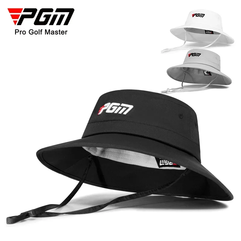 PGM Golf Caps Men Fisherman Hat Sweat Absorption Adjustable Latch Windproof Rope Circumference Outdoor Sun Protection