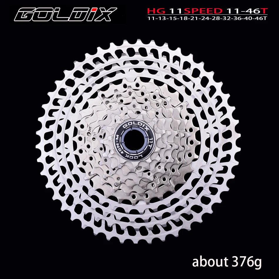 GOLDIX Ultralight MTB Cassette CNC 10/11/12Speed 46-52T HG