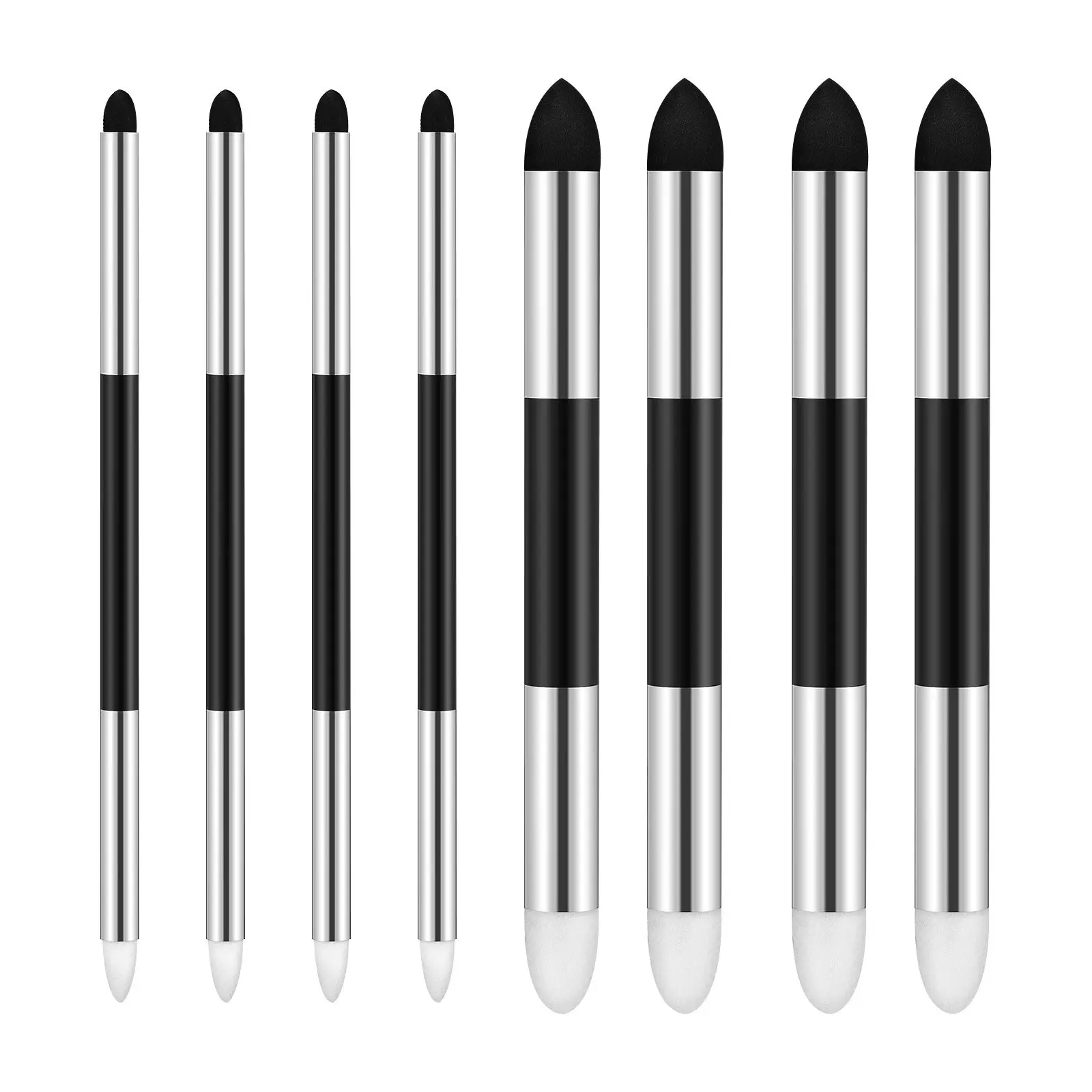 1Set Drawing Art Blender Set Sponge Sketch Brush Double Ended Blending Stump Washable Rubbing Tool for Pastel Pencil Sketch Work