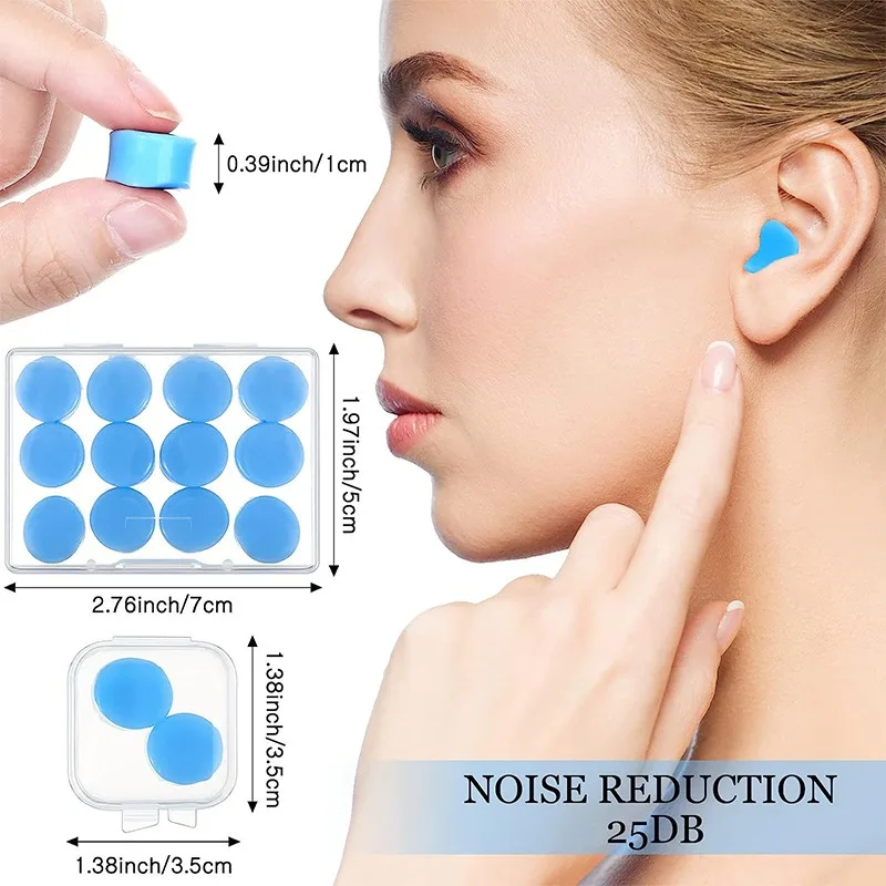 Silicone Wax Earplugs Sleeping Aids Ear Plug Waterproof Swimming Moldable Earplugs Noise Reduction Noise Cancelling Ear Plugs