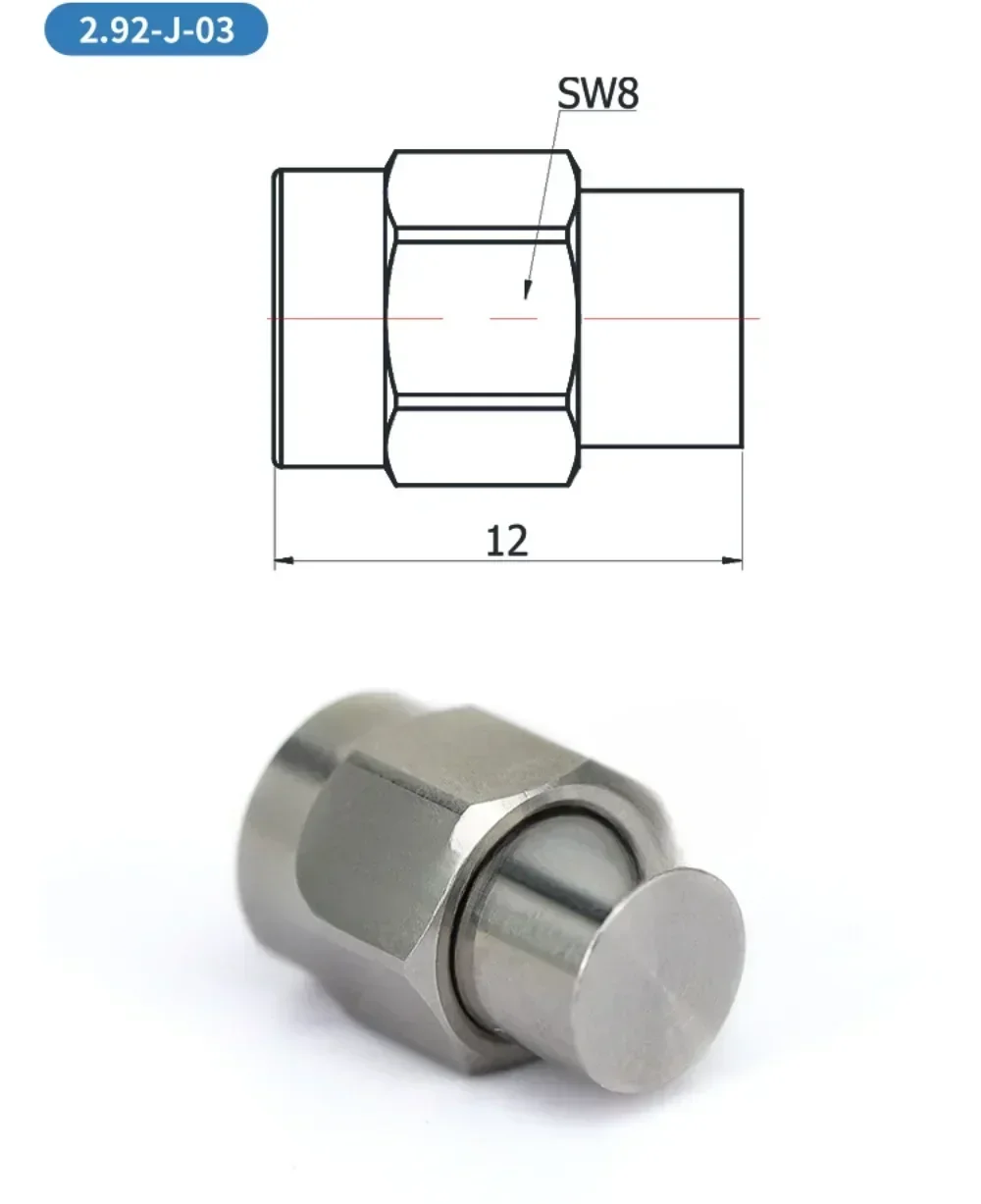 2.92Mm male load, RF coaxial matching 50 Ohm 2W 40GHz 2.92-J-03