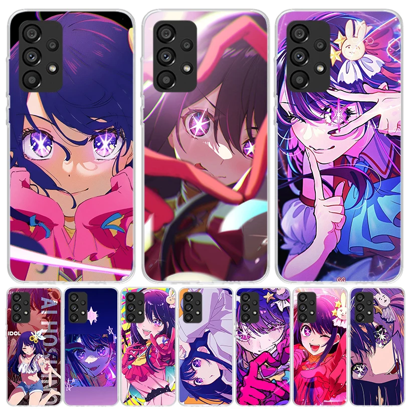 Japan Anime Oshi No Ko Phone Case For Samsung Galaxy A15 A55 A25 A35 A14 A54 A24 A34 A13 A53 A23 A33 A12 A52 A22 A32 A05S A04S A