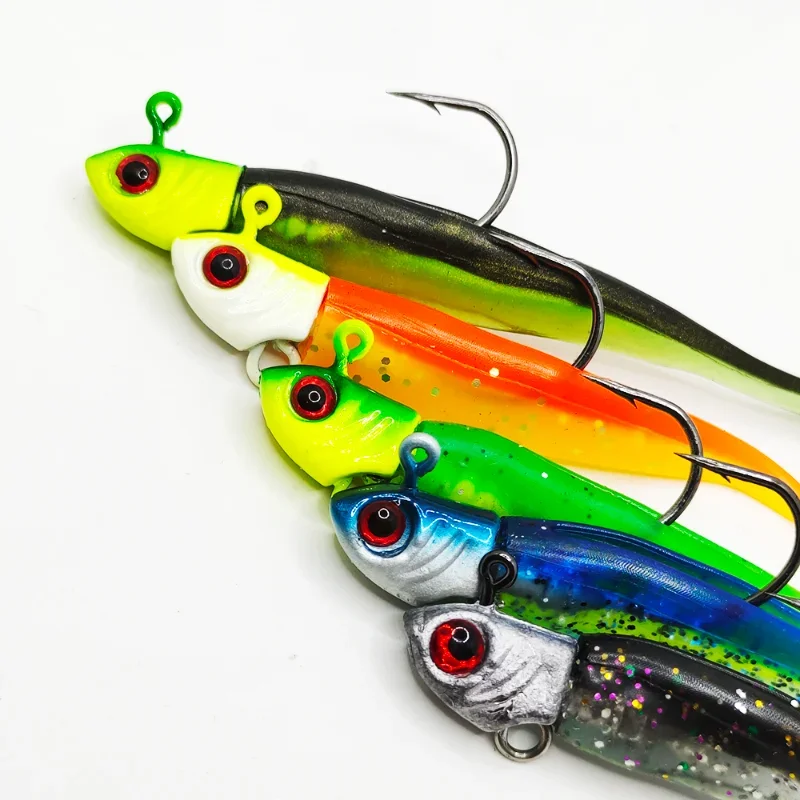 2023 New Artificial Soft Lures Jig Silicone Bait  Wobbler for Pike Bass Trout Winter Fishing Tackle Pesca