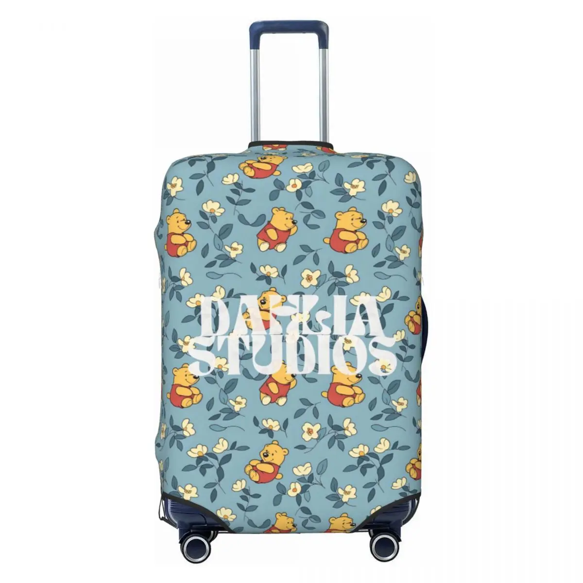

Custom Winnie Pooh Animal Luggage Cover Protector Elastic Classical Printing Animal Travel Suitcase Covers