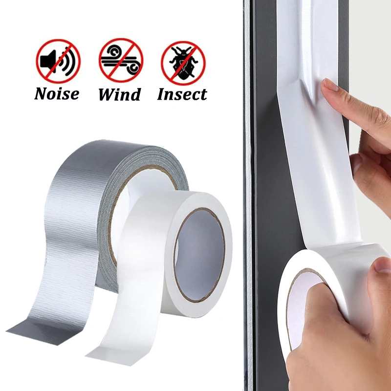 Windproof Window Sealing Tape Self Adhesive Seam Sealing Strip Strong Dustproof Waterproof Duct Tape Door Weather Stripping