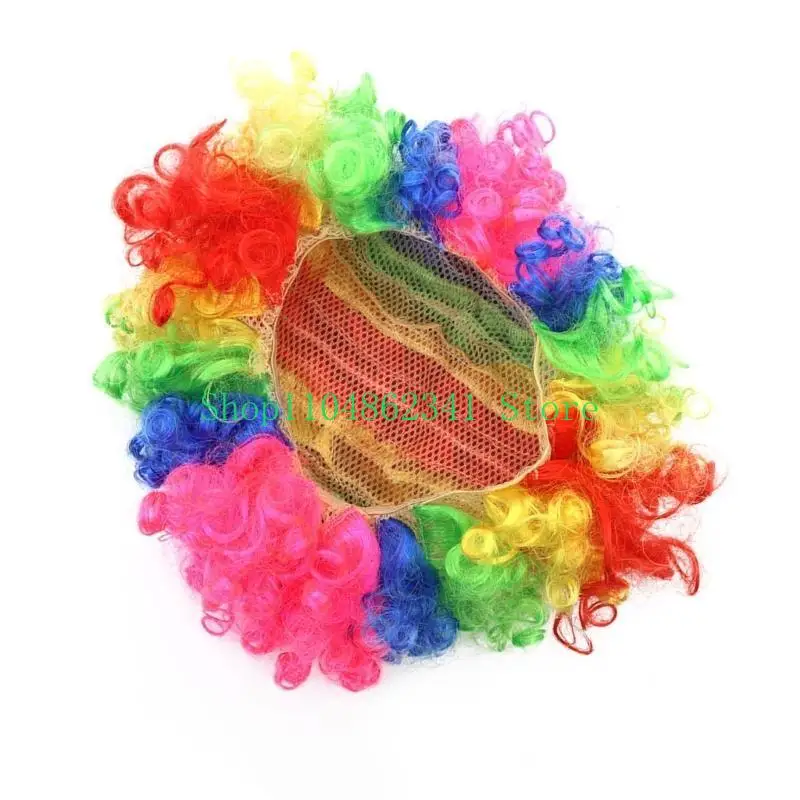 5ASD أزياء المهرج البالغ مجموعة مهرج مهرج مهرج حقيبة المهرج للحفلات كرنفالات الحفلات