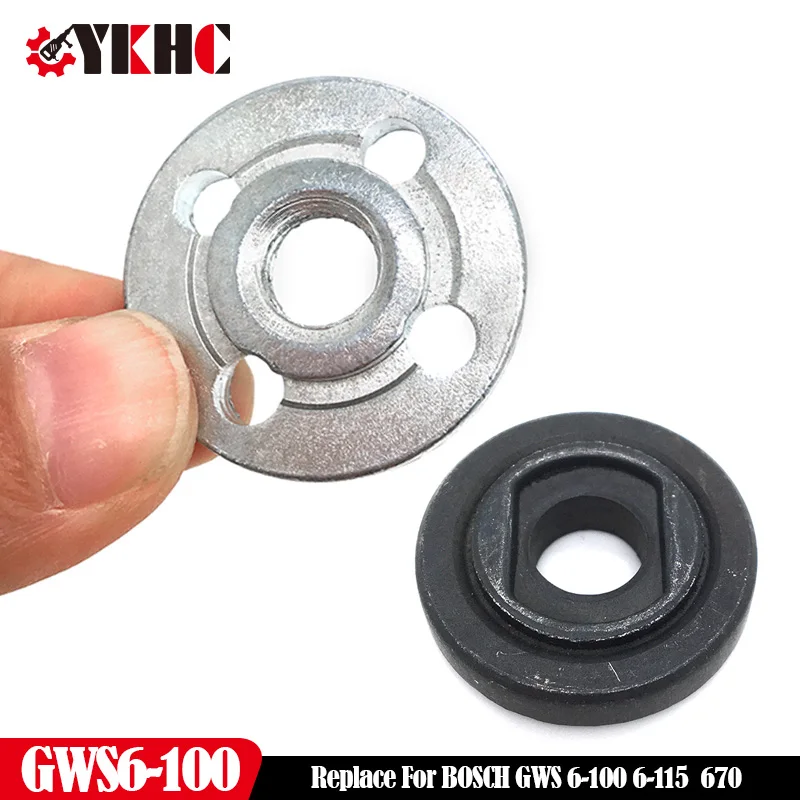 Clamping-Flange Round Nut Replace For Bosch GWS6-100 GWS 6-100 6-115 670 Tool Accessories Angle Grinder