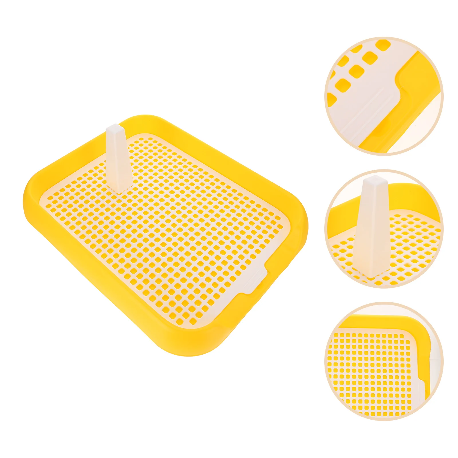 

Dog Toilet for Small Pets PP Material Grid Design Easy Clean Indoor Puppy Potty Train Supply Sit Pad Portable Anti Slip Helper