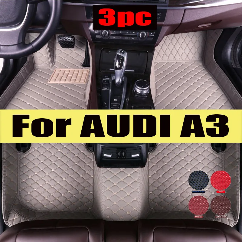 

For AUDI A3 Hatchback/Sportback 2013 2014 2015 2016 2017 2018 Car floor mats Custom foot Pads automobile carpet cover interior