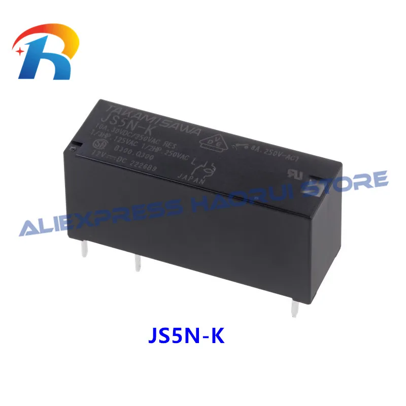 

Free Shipping 10pcs/lot 100% new original Power Relay JS5N-K JS5-K DC5V 8A 250V 5Pin