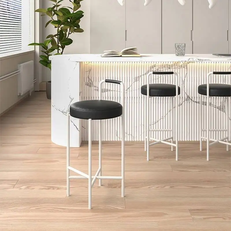 

Make Up Bar Chair Nordic Counter Kitchen Luxury Saloon Garden Bar Stool High Reception Library Sgabello Cucina Home Furniture