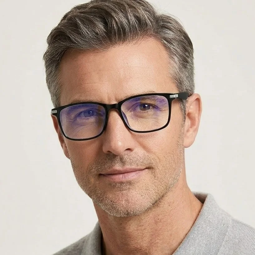 Men Women Square Reading Glasses Ultra-Lightweight Frame Flexible Temples Luxury Designer Brand Eyewear Gifts Durable Glasses