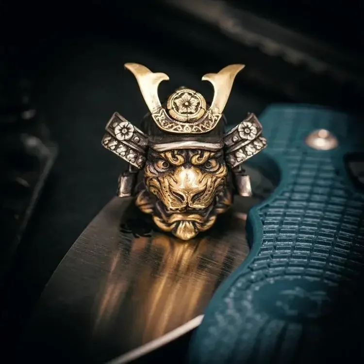 Shadow Original Tiger Warrior Pendant - Color Version EDC Car Keychain Backpack Accessory