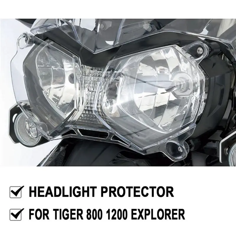 *X07A Motorcycle Headlight Protector Light Cover Protective Guard Fit for Tiger 800 1200 XCX XRX Explorer 1215