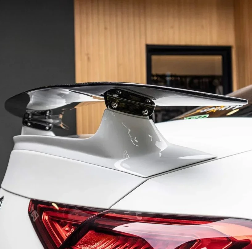 

Заводская горячая распродажа, спойлер из углеродного волокна для - C257 CLS53, полный наполовину углеродного волокна, задний спойлер