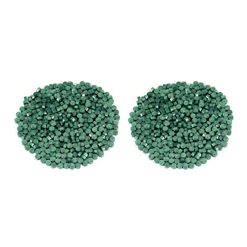 الأخضر ختم الشمع الخرز ل ختم ختم و رسالة ، طقم شمع عازل ، 400 قطع