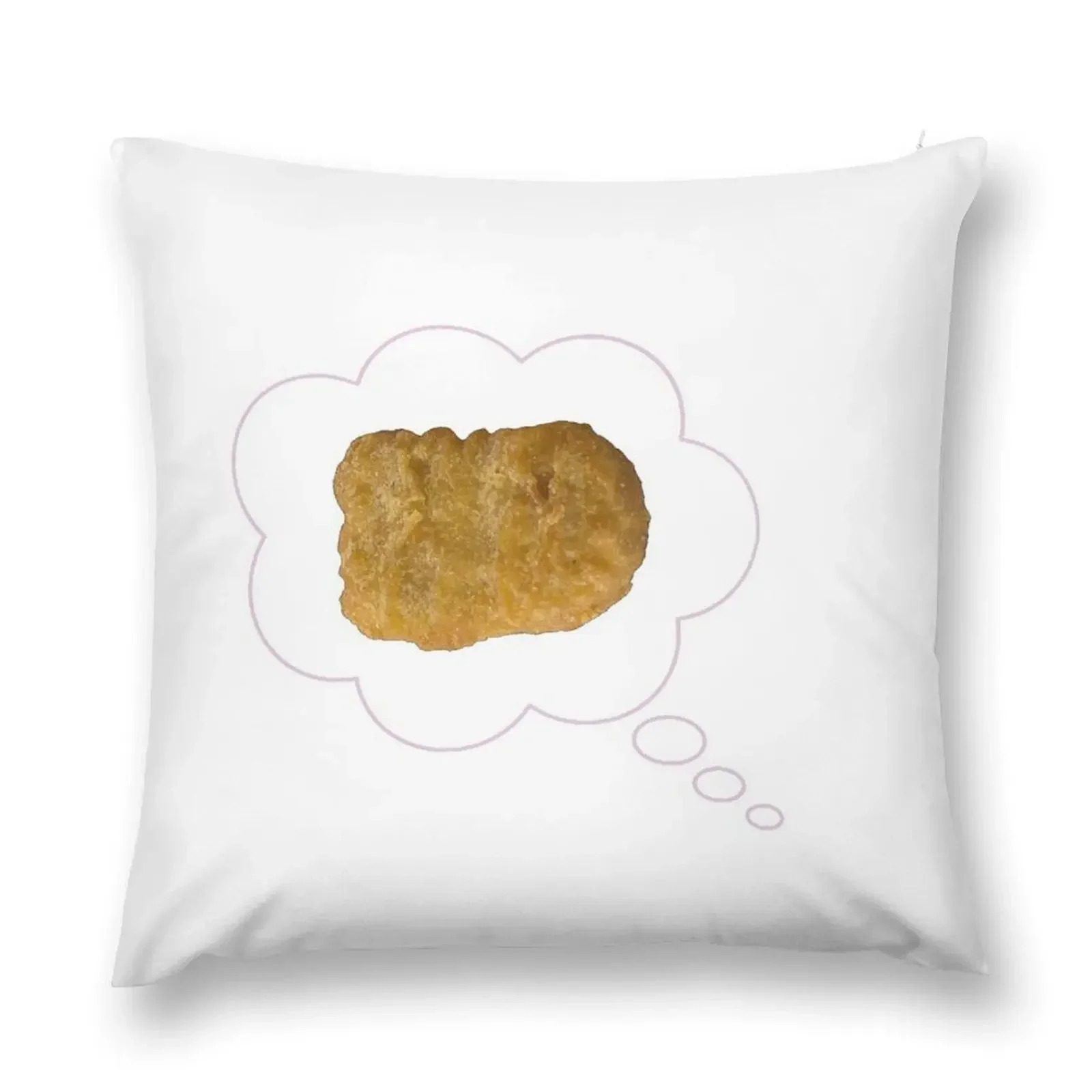 Chicken Nugget Thoughts Throw Pillow luxury sofa pillows Pillow Covers Decorative autumn decoration pillow