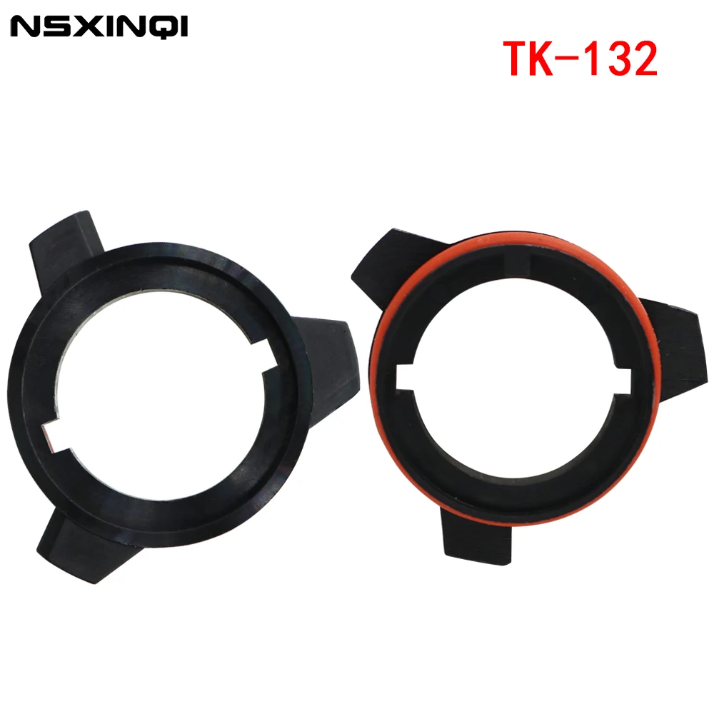 NSXINQI 2pcs D2 LED Car Headlight Bulb Base Holder Adapter Socket TK-132 For BMW E39