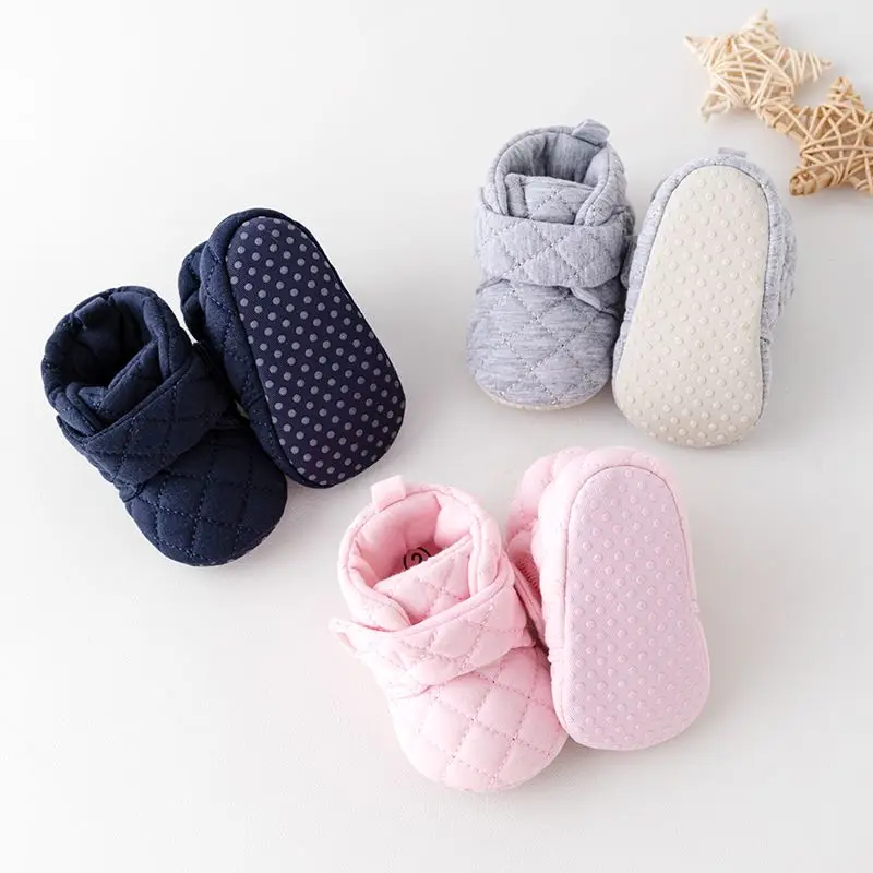 Baby Winter Soft Cotton Indoor Newborn Toddler Prewalking Sneaker for 0-9-18 Months Baby Girls and Boys 2024 New Fashion BMB3142