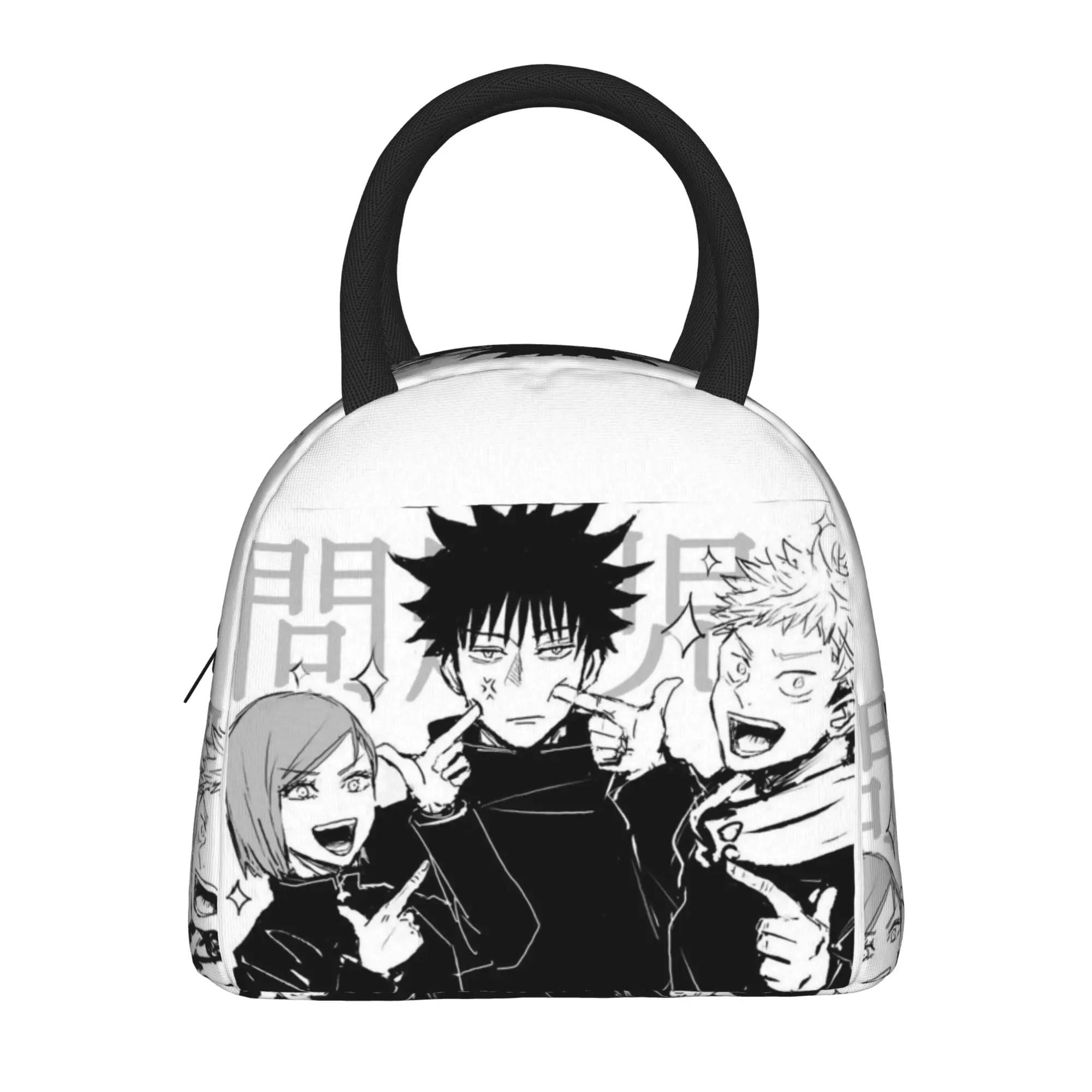 Jujutsu Kaisens Team  Insulated Lunch Bags Cooler Bag Lunch Container Anime Portable Tote Lunch Box Men Women Work  Travel