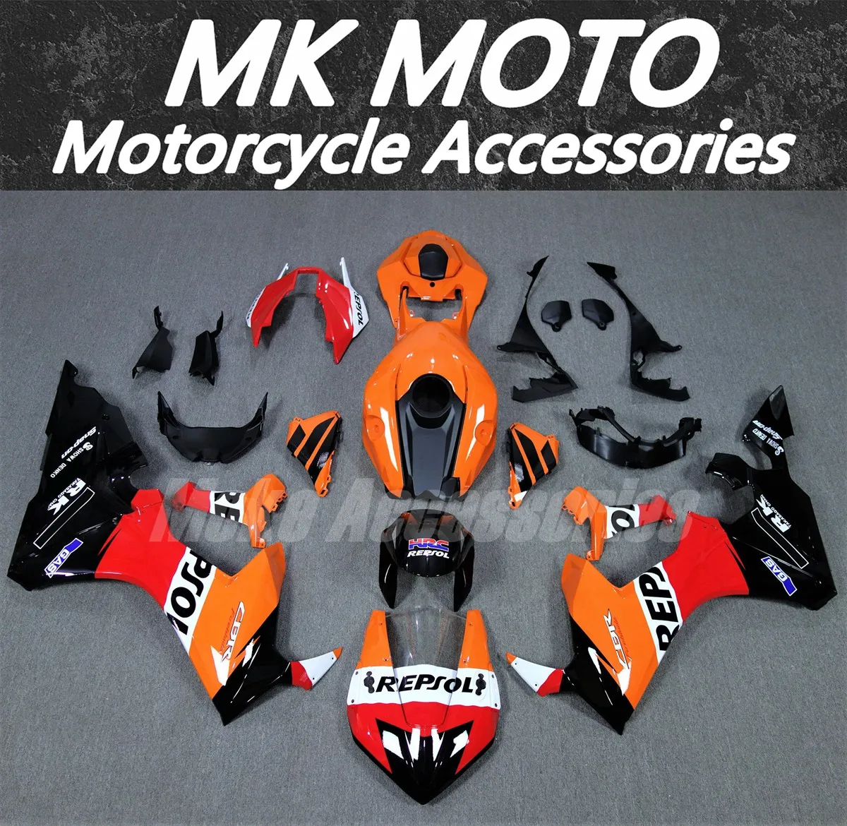 

Moke moto Motorcycle Fairings Kit Fit For Cbr1000rr 2017 2018 2019 Bodywork Set High Quality ABS Injection Black Red Orange