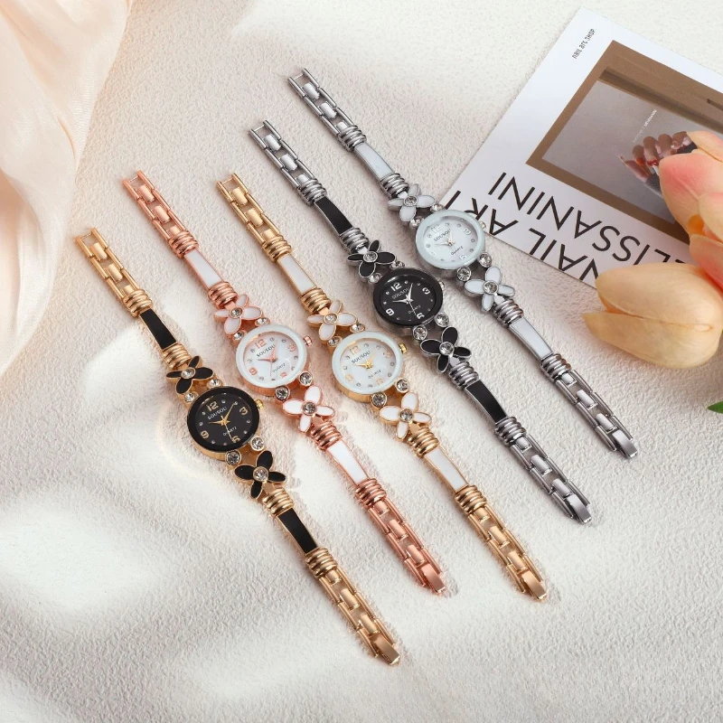 Ladies’ Luxury Business Watch Fashion Classic Shiny Bracelet Reloj with Round Case Shape Women Elegant Quartz Wristwatch