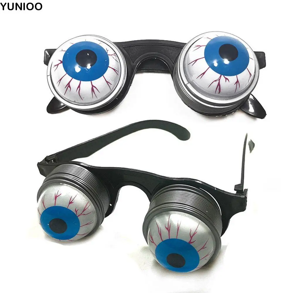

Tricky Prank Costume Gifts Halloween Props Game Making Jokes Gags Toy Eyeball Dropping Glasses Horror Glasses Funny Glasses