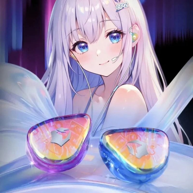 EPZ G30 Gaming  HIFI In Ear Wired Earphones Music IEM Headphones Type-C 1.7MM/3.5MM ENC Noise Cancelling Custom Tuning