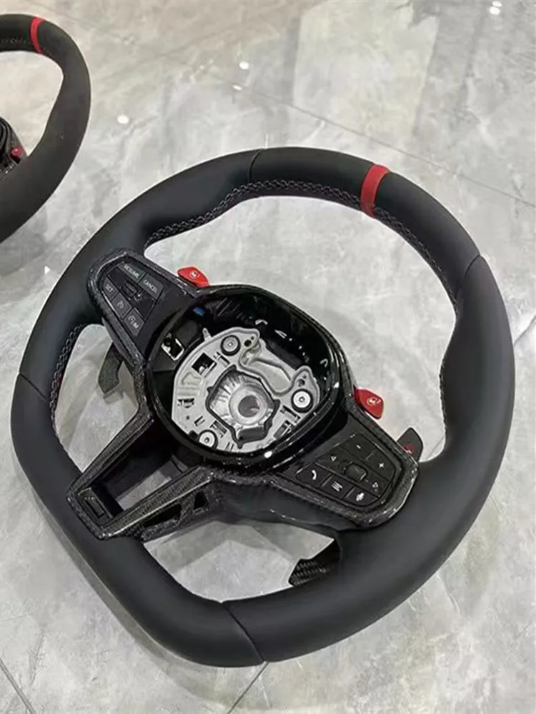 Kierownica z włókna węglowego do BMW G20 G22 G26 G30 G01 G02 G05 G06 G80 G82 G87 F90 F95 F96 F97 G42 G14 G15 M240i M340i M3 M4 M5 — 2