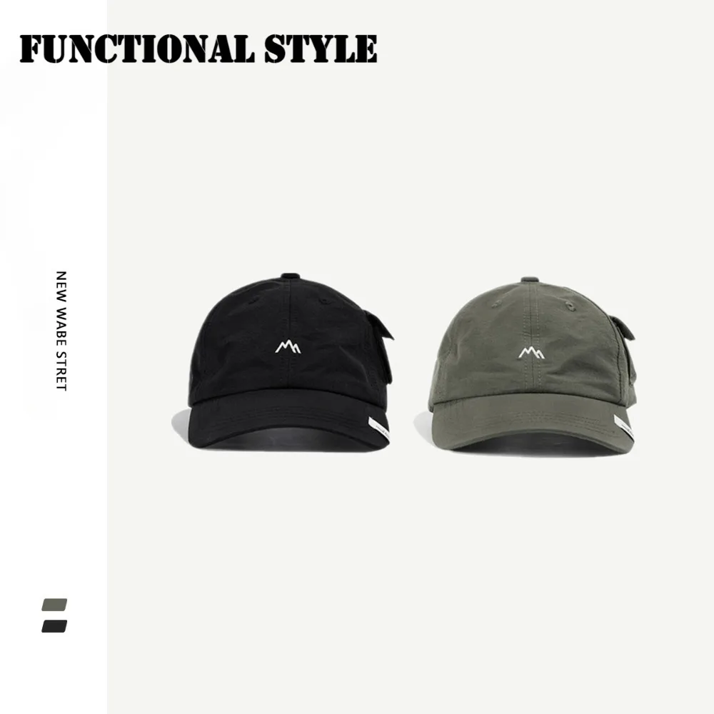 

1pc Functional Style Outdoor Duckbill Hat with Side Pockets - Sleek Practical Design Sun Protection Hat, for Outdoor Adventures