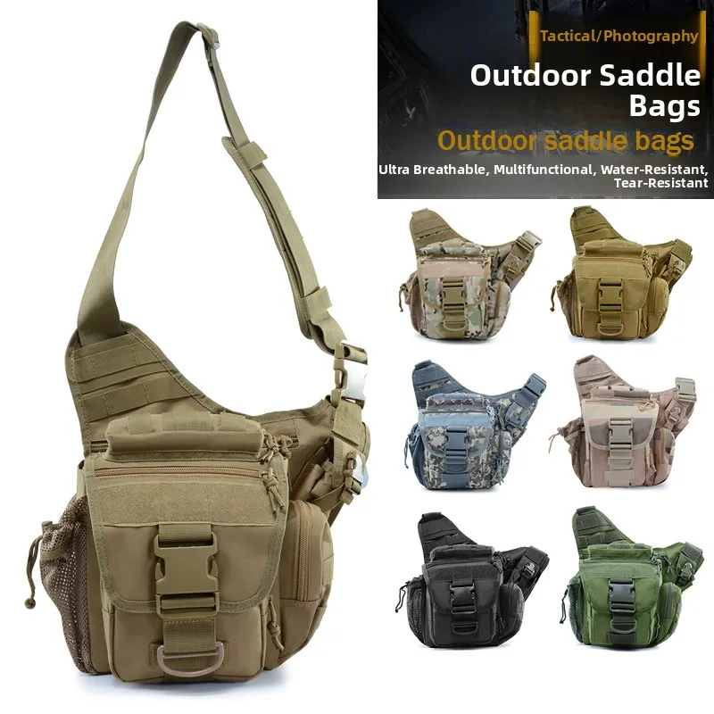 

Outdoor Waterproof DSLR Camera Bag Casual Crossbody Men's Bapa Multi-Functional Tactical Saddle Bag Leisure Waist Bag